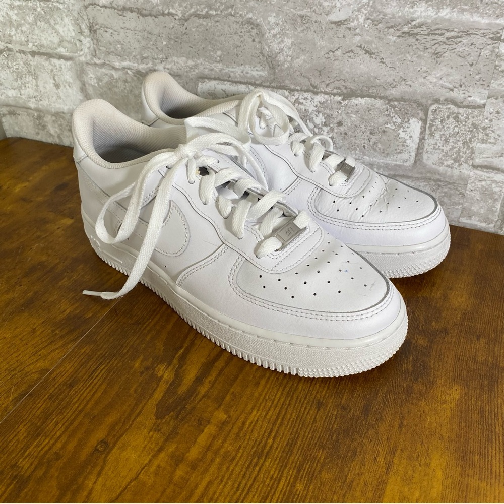 Nike Air Force 1 low white sneakers 6Y